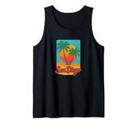 San Diego Coastal Vintage Sun California Beach Vibes Débardeur