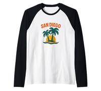 San Diego Coastal Vintage Sun California Beach Vibes Manche Raglan