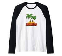 San Diego Coastal Vintage Sun California Beach Vibes Manche Raglan
