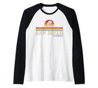 San Diego Vintage Californie Manche Raglan
