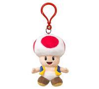 San-Ei - Pendentif en peluche Toad - Sous licence Nintendo