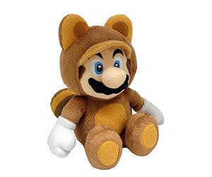 San-Ei - SI04202019 - Peluche Super Mario 3D Land - Mario Tanuki - 23 cm