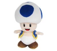 San-ei Super Mario Crapaud Bleu Teddy 20 Cm