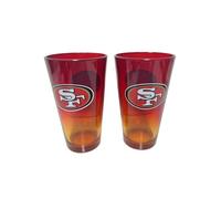 San Francisco 49ers NFL Lot de 2 verres à pinte 475 ml