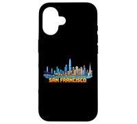 San Francisco 8 Bits Rétro Arcade Vidéo Gamer Style Gaming Coque pour iPhone 16