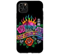 San Francisco Art Urbain rétro avec Monuments Roses Coque pour iPhone 11 Pro Max