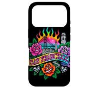 San Francisco Art Urbain rétro avec Monuments Roses Coque pour iPhone 17 Pro