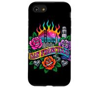 San Francisco Art Urbain rétro avec Monuments Roses Coque pour iPhone SE (2020) / 7/8