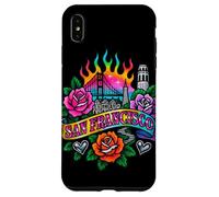 San Francisco Art Urbain rétro avec Monuments Roses Coque pour iPhone XS Max