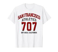 San Francisco Athletics 707 The Bay Area Code régional 707 T-Shirt