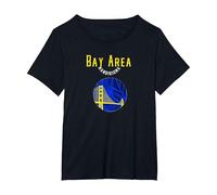 San Francisco Bay Area Bridge - Tatouage de Guerrier polynésien T-Shirt, Femme Grandes Tailles, Noir, 2X