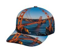 San Francisco Bay Bridge Casquette de baseball tendance pour activités de plein air Chapeau réglable Cadeau pour homme, noir, taille unique