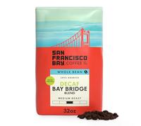 San Francisco Bay Whole Bean Coffee - Decaf Bay Bridge Blend (sac de 0,9 kg) - Café moyennement torréfié, traitement de l'eau suisse