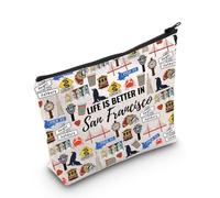 San Francisco Cadeaux pour femme San Francisco Vacation Gift Life is Better in San Francisco Trousse de maquillage, In San Francisco Bag EU, Trousse à cosmétiques avec impression