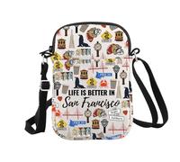 San Francisco Cadeaux pour femme San Francisco Vacation Gift Life is Better in San Francisco Trousse de maquillage, In San Francisco Cr Eu, Trousse à cosmétiques avec impression