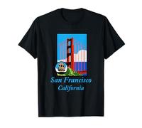 San Francisco California Golden Gate, Streetcar, Souvenir T-Shirt