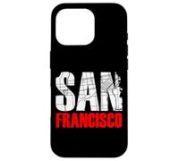 San Francisco California Graphic Map T-Shirt, San Francisco Coque pour iPhone 16 Pro