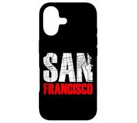 San Francisco California Graphic Map T-Shirt, San Francisco Coque pour iPhone 17