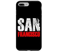 San Francisco California Graphic Map T-Shirt, San Francisco Coque pour iPhone 7 Plus/8 Plus