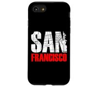 San Francisco California Graphic Map T-Shirt, San Francisco Coque pour iPhone SE (2020) / 7/8