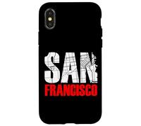 San Francisco California Graphic Map T-Shirt, San Francisco Coque pour iPhone X/XS