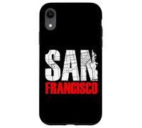 San Francisco California Graphic Map T-Shirt, San Francisco Coque pour iPhone XR