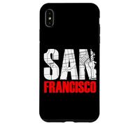San Francisco California Graphic Map T-Shirt, San Francisco Coque pour iPhone XS Max