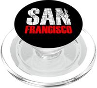 San Francisco California Graphic Map T-Shirt, San Francisco PopSockets PopGrip pour MagSafe