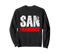 San Francisco California Graphic Map T-Shirt, San Francisco Sweatshirt