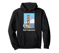 San Francisco Californie, Street Car, Golden Gate Bridge Sweat à Capuche