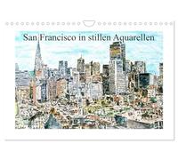 San Francisco dans les eaux calmes, Version française (Calendrier mural 2026 DIN A4 portrait), Calendrier CALVENDO mensuel