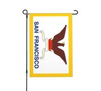 San Francisco Drapeau De Jardin Durable Drapeaux De Jardin Avec Œillets Bannière Pour Fêtes Plage Intérieure 30X45cm