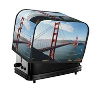 San Francisco Golden Gate Bridge Housse de grille-pain matelassée anti-poussière pour machine à pain 2 tranches de machine à pain lavable pour petit appareil de cuisine