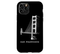 San Francisco Golden Gate Bridge Vintage Skyline Californie Coque pour iPhone 11 Pro