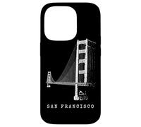 San Francisco Golden Gate Bridge Vintage Skyline Californie Coque pour iPhone 14 Pro