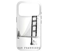 San Francisco Golden Gate Bridge Vintage Skyline Californie Coque pour iPhone 17 Pro
