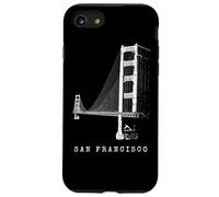 San Francisco Golden Gate Bridge Vintage Skyline Californie Coque pour iPhone SE (2020) / 7/8