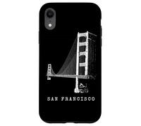 San Francisco Golden Gate Bridge Vintage Skyline Californie Coque pour iPhone XR