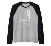 San Francisco Golden Gate Bridge Vintage Skyline Californie Manche Raglan