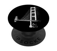 San Francisco Golden Gate Bridge Vintage Skyline Californie PopSockets PopGrip Adhésif