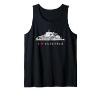 San Francisco I Love Alcatraz Vintage Skyline Bay California Débardeur