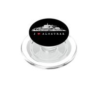 San Francisco I Love Alcatraz Vintage Skyline Bay California PopSockets PopGrip pour MagSafe