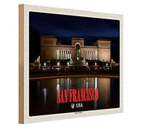 San Francisco - Legion of Honor - USA - Plaque en bois - 40 cm x 30 cm