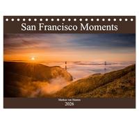 San Francisco Moments (Tischkalender 2026 DIN A5 quer), CALVENDO Monatskalender: Eine persönliche Auswahl von Eindrücken und Momenten festgehalten in 12 Bildern aus der Metropole San Francisco.