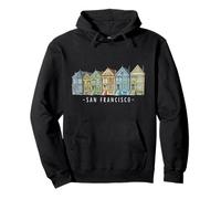 San Francisco Painted Ladies Sweat à Capuche