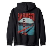 San Francisco Pont Inscription Art Sweat à Capuche