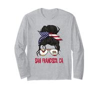 San Francisco pour Filles Drapeau de Californie de San Francisco pour Femmes Manche Longue