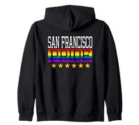 San Francisco Pride Drapeau Arc-en-Ciel Gay Lesbienne Queer LGBT Sweat à Capuche