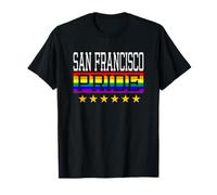 San Francisco Pride Drapeau Arc-en-Ciel Gay Lesbienne Queer LGBT T-Shirt