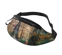 san Francisco Sac banane imprimé avec prise casque, sac banane personnalisé unisexe pour la course à pied, la randonnée, pour homme et femme, Noir , Taille unique